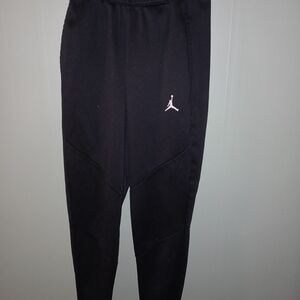 Jordan Black Sweatpants with White Logo